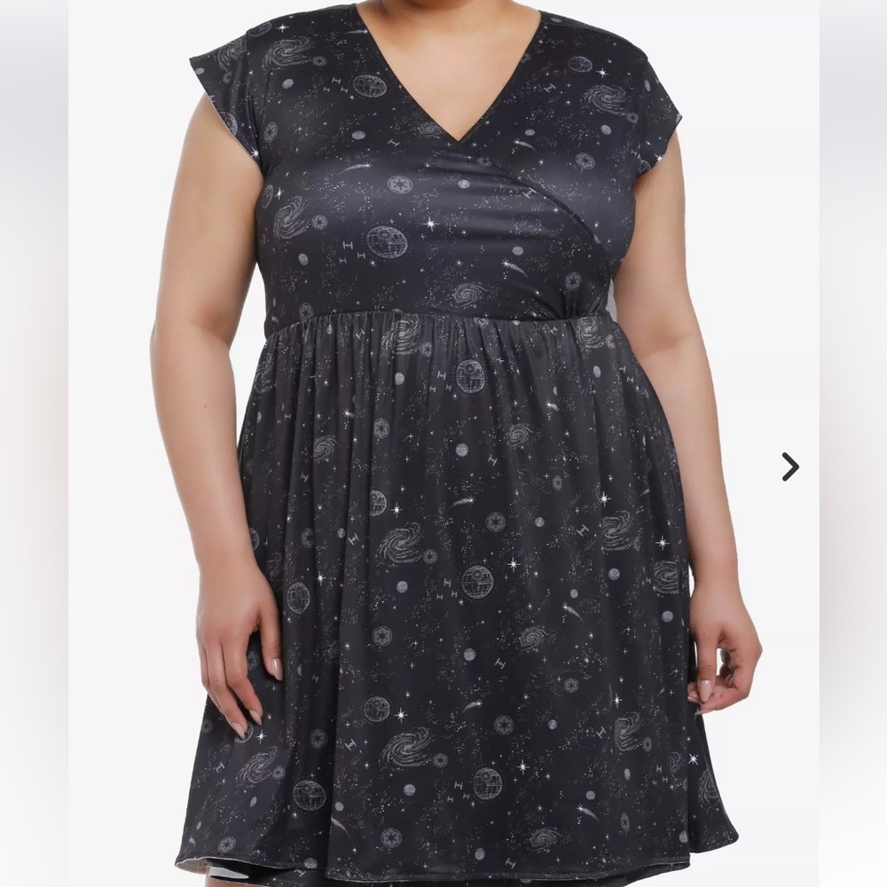 Her Universe Star Wars Light & Dark Side Reversible Wrap Dress Plus Size